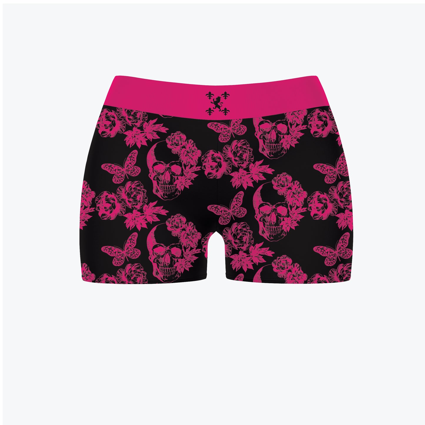 Merkato Bones and Butterflies Womens Booty Shorts