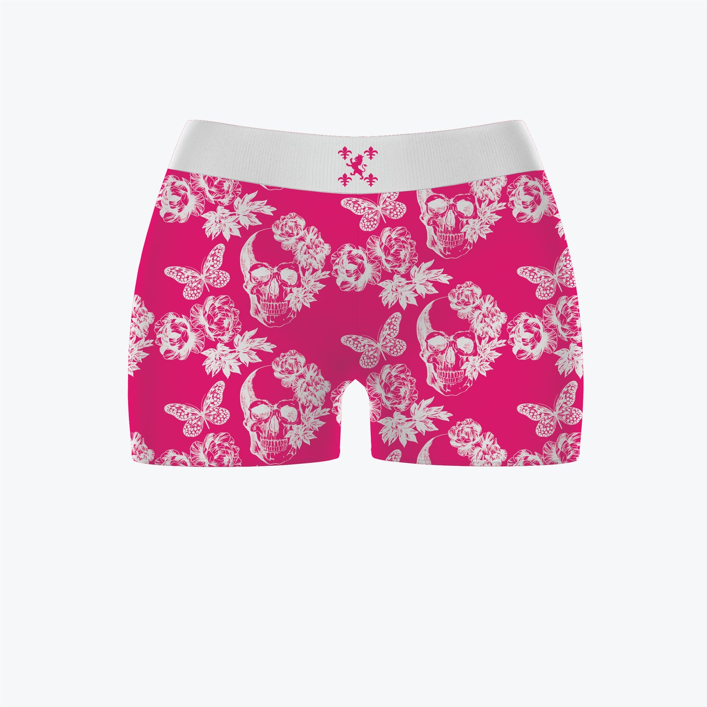 Merkato Bones and Butterflies Womens Booty Shorts
