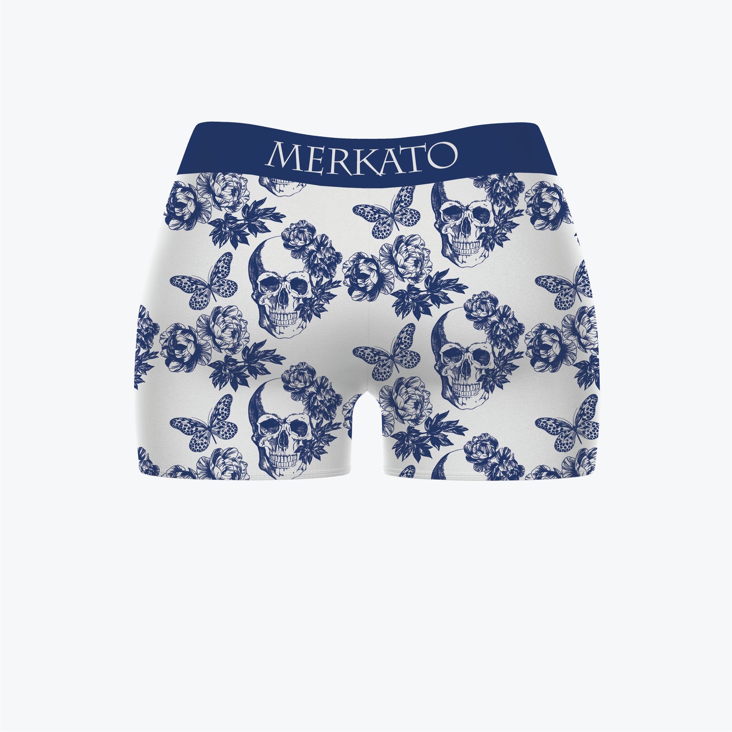 Merkato Bones and Butterflies Womens Booty Shorts