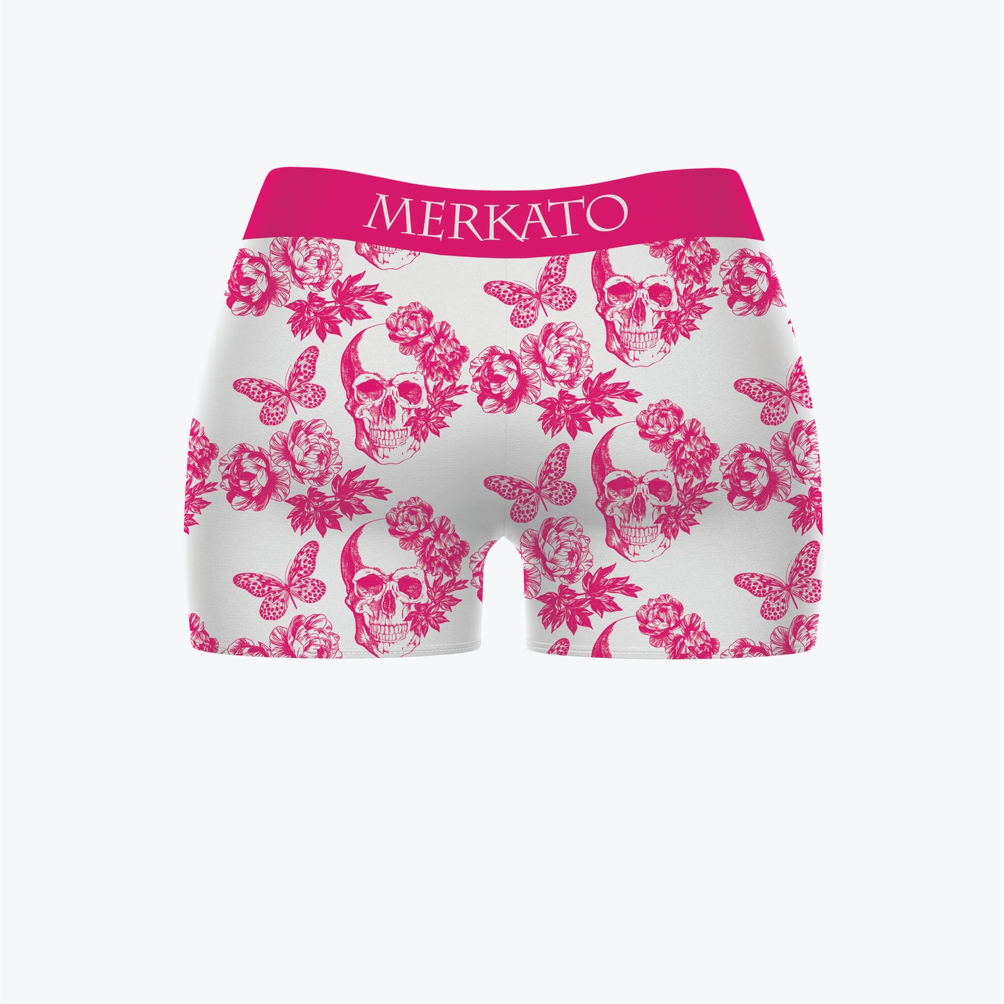 Merkato Bones and Butterflies Womens Booty Shorts