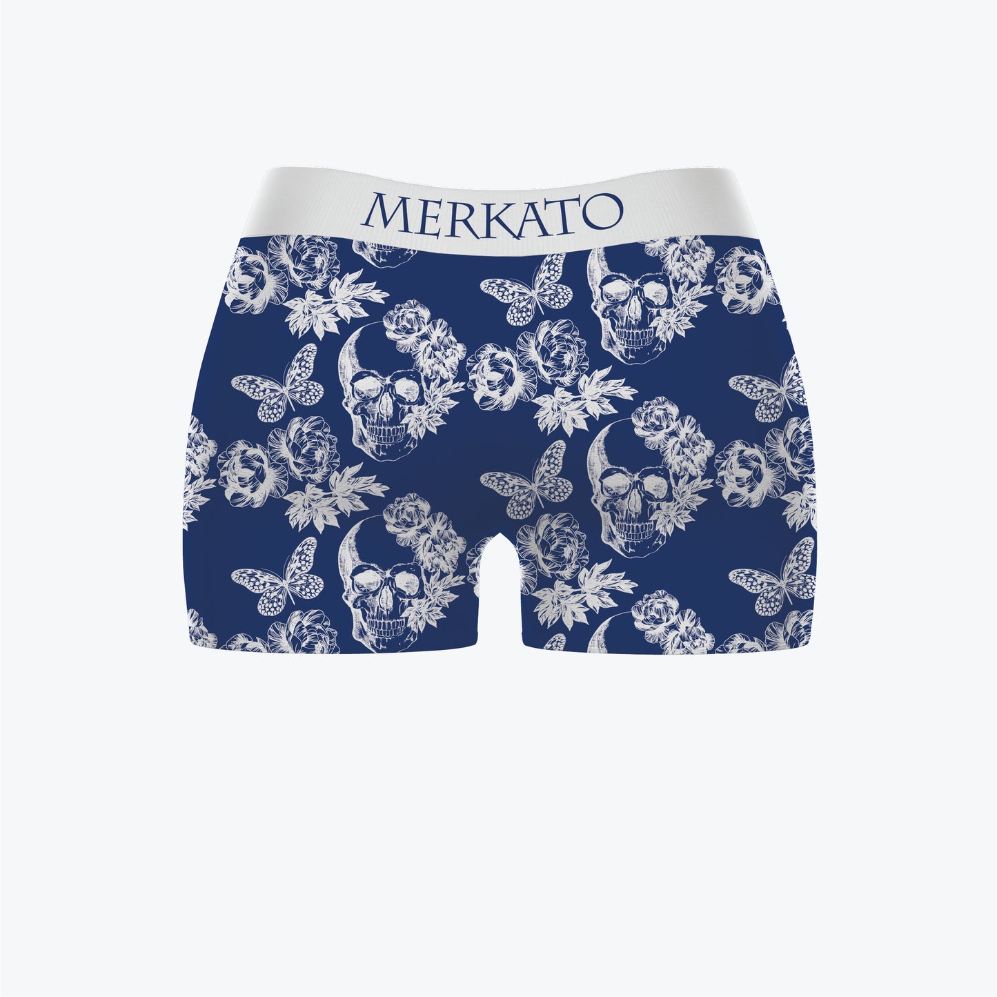 Merkato Bones and Butterflies Womens Booty Shorts