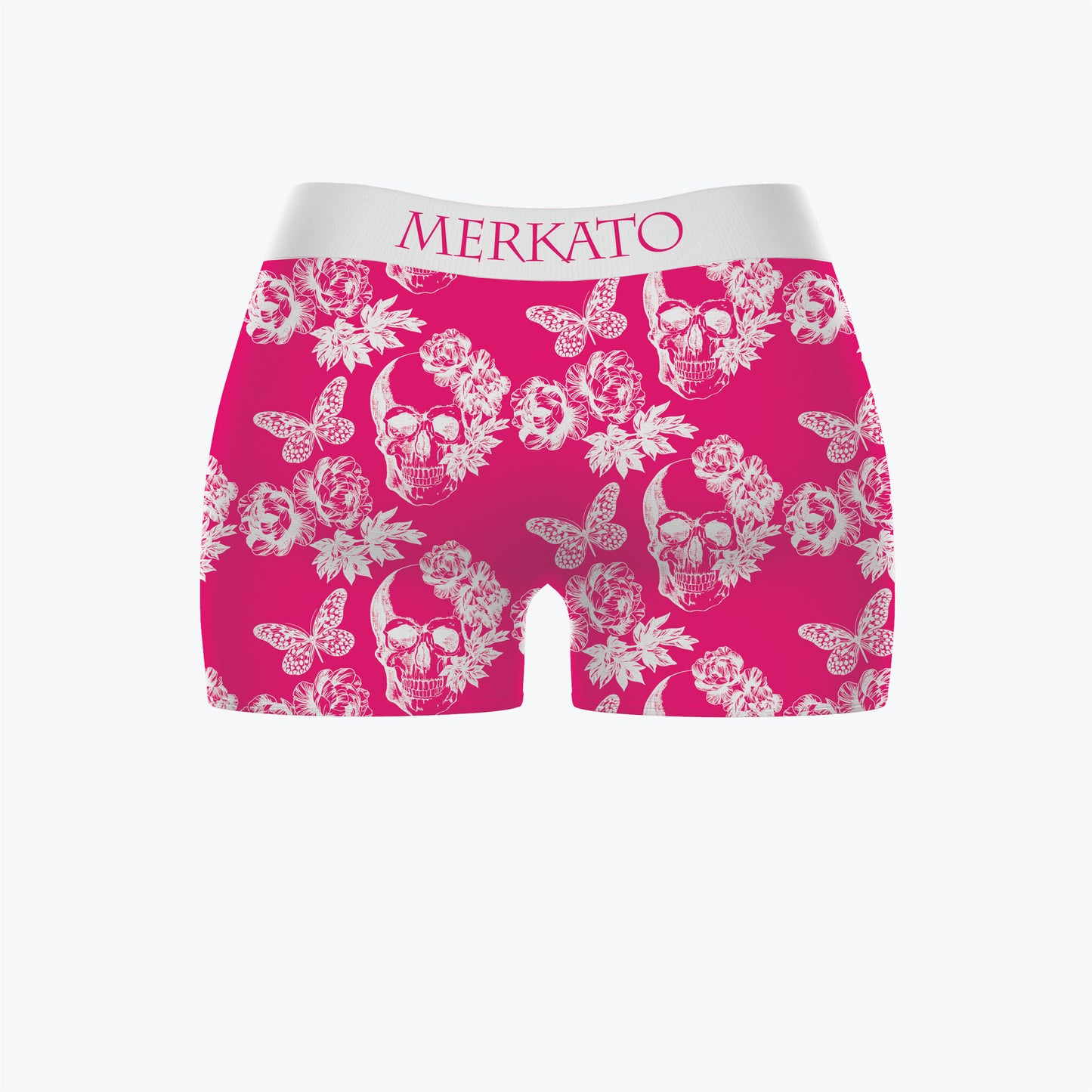 Merkato Bones and Butterflies Womens Booty Shorts